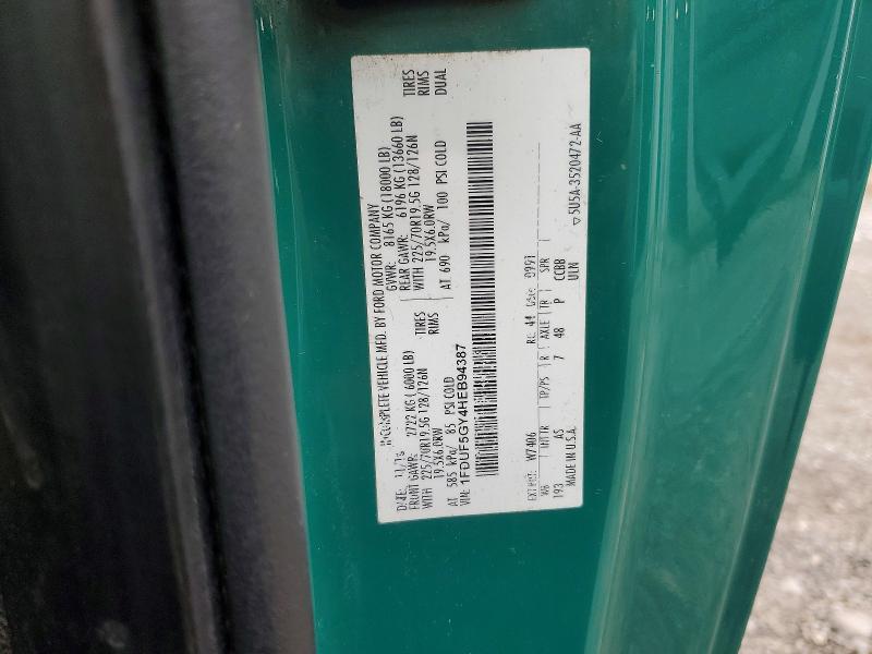 52266286 :رقم المزاد ، 1FDUF5GY4HEB94387 vin ، 2017 Ford F550 مزاد بيع