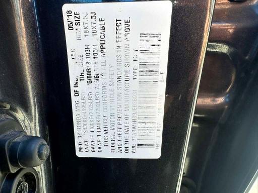 2018 Honda Cr-v მანქანა იყიდება აუქციონზე, vin: 7FARW1H89JE036931, აუქციონის ნომერი: 50120846