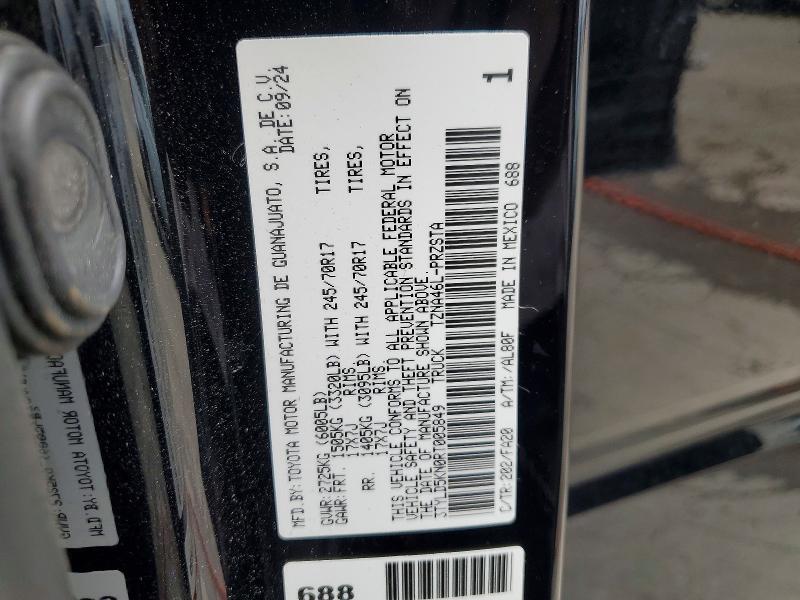 Продаж на аукціоні авто 2024 Toyota Tacoma, vin: 3TYLD5KN0RT005849, номер лоту: 51835656
