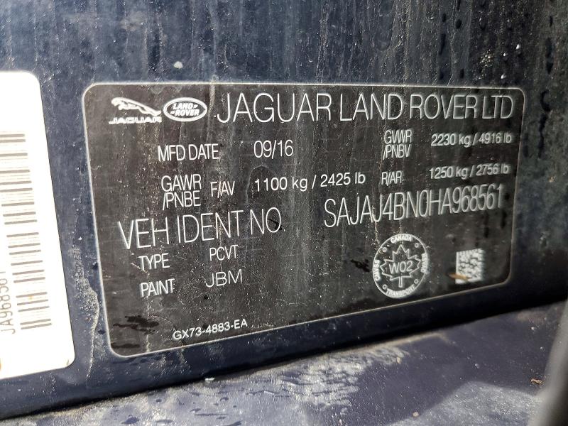 Продажа на аукционе авто 2017 Jaguar Xe, vin: SAJAJ4BN0HA968561, номер лота: 50020326