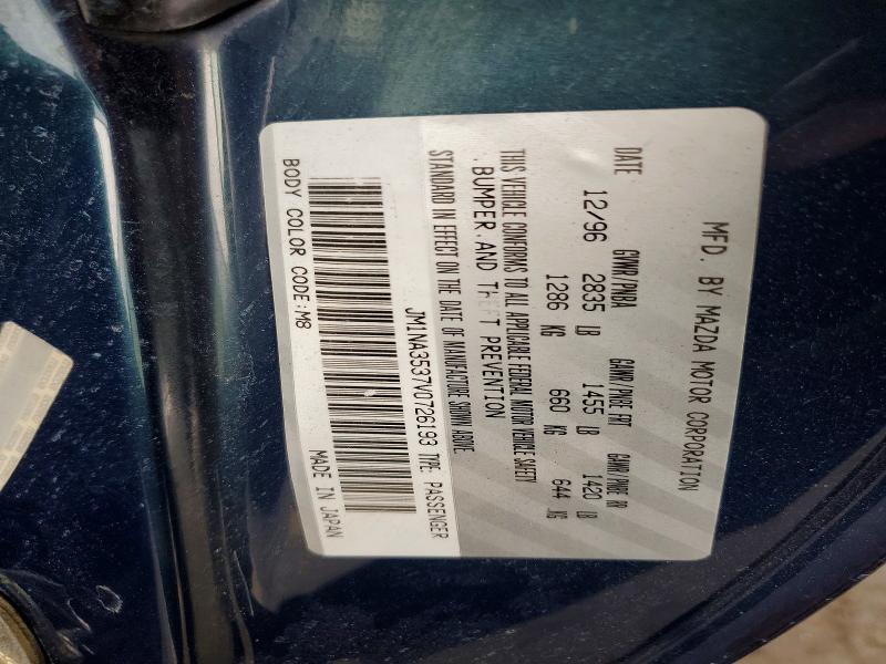49890376 :رقم المزاد ، JM1NA3537V0726193 vin ، 1997 Mazda Mx-5 Miata مزاد بيع