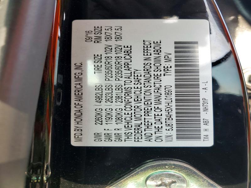Продаж на аукціоні авто 2017 Acura Rdx, vin: 5J8TB4H5XHL018970, номер лоту: 51723766