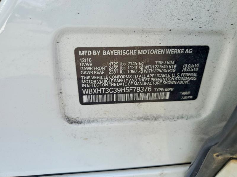 Aukcja sprzedaży 2017 Bmw X1, vin: WBXHT3C39H5F78376, numer aukcji: 49833076