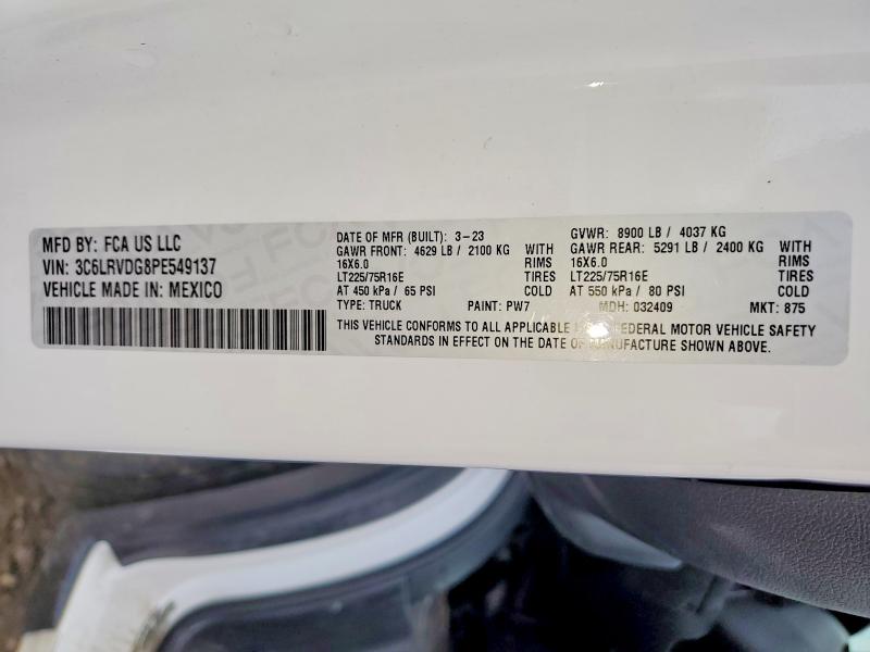 Aukcja sprzedaży 2023 Ram Promaster 2500, vin: 3C6LRVDG8PE549137, numer aukcji: 49943566