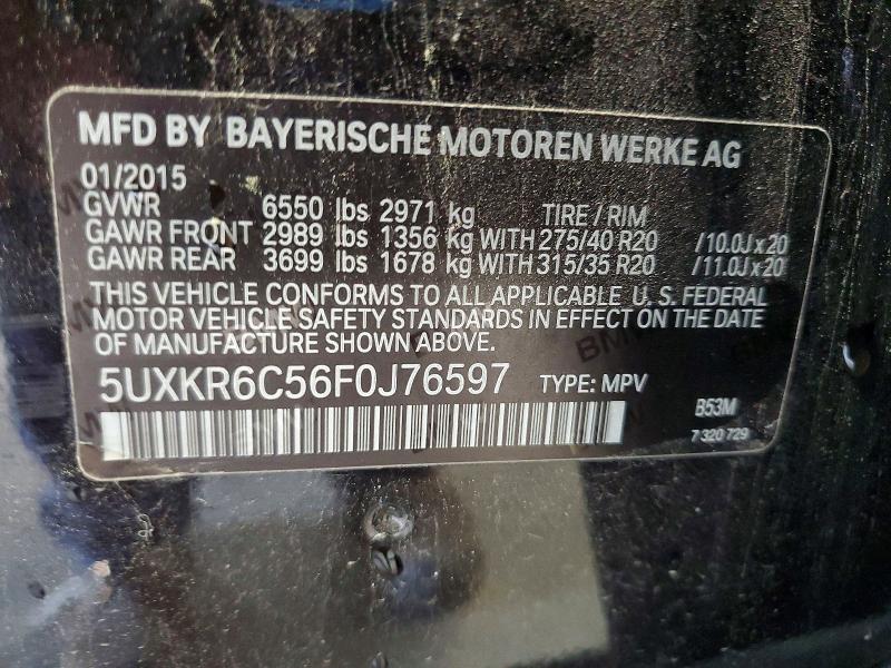 Продаж на аукціоні авто 2015 Bmw X5, vin: 5UXKR6C56F0J76597, номер лоту: 49424896