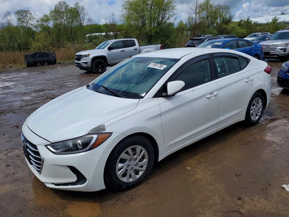 51951786 :رقم المزاد ، 5NPD74LFXHH193616 vin ، 2017 Hyundai Elantra مزاد بيع