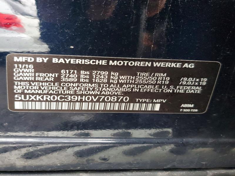 Продажа на аукционе авто 2017 Bmw X5, vin: 5UXKR0C39H0V70870, номер лота: 48303316