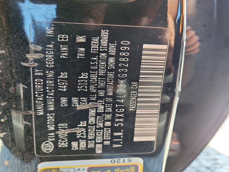 Продажа на аукционе авто 2019 Kia Optima, vin: 5XXGT4L33KG328890, номер лота: 49650556