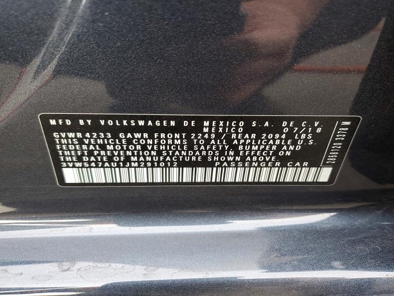Продажа на аукционе авто 2018 Volkswagen Gti, vin: 3VW547AU1JM291012, номер лота: 50119256