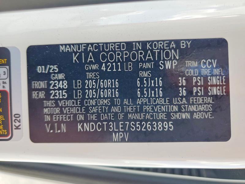 48356146 :رقم المزاد ، KNDCT3LE7S5263895 vin ، 2025 Kia Niro مزاد بيع