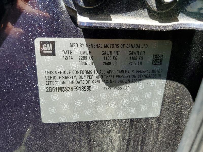 Продажа на аукционе авто 2015 Cadillac Xts, vin: 2G61M5S36F9189851, номер лота: 50412746