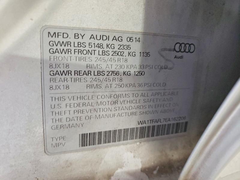Продаж на аукціоні авто 2014 Audi A4 Allroad, vin: WA1TFAFL7EA162206, номер лоту: 48467146
