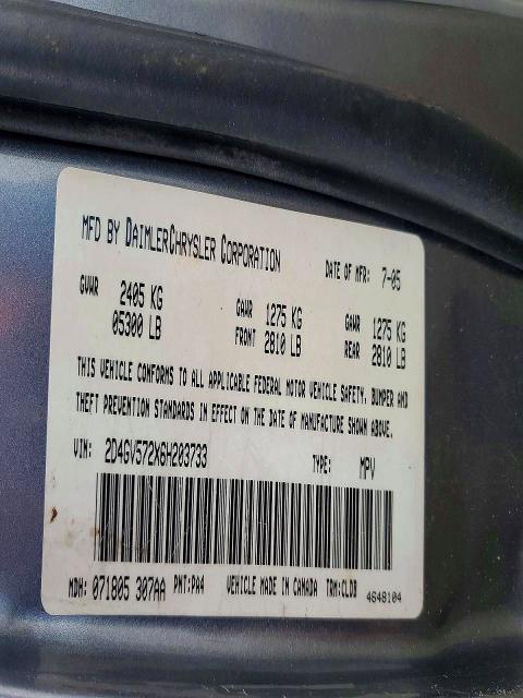 2006 Dodge Magnum მანქანა იყიდება აუქციონზე, vin: 2D4GV572X6H203733, აუქციონის ნომერი: 47584146