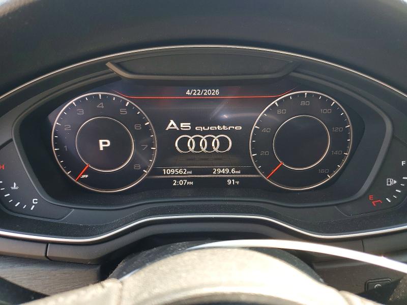 Aukcja sprzedaży 2018 Audi A5, vin: WAUENCF51JA122497, numer aukcji: 50476106