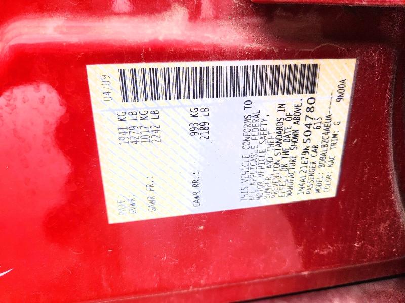 Продажа на аукционе авто 2009 Nissan Altima, vin: 1N4AL21E79N504780, номер лота: 50809156