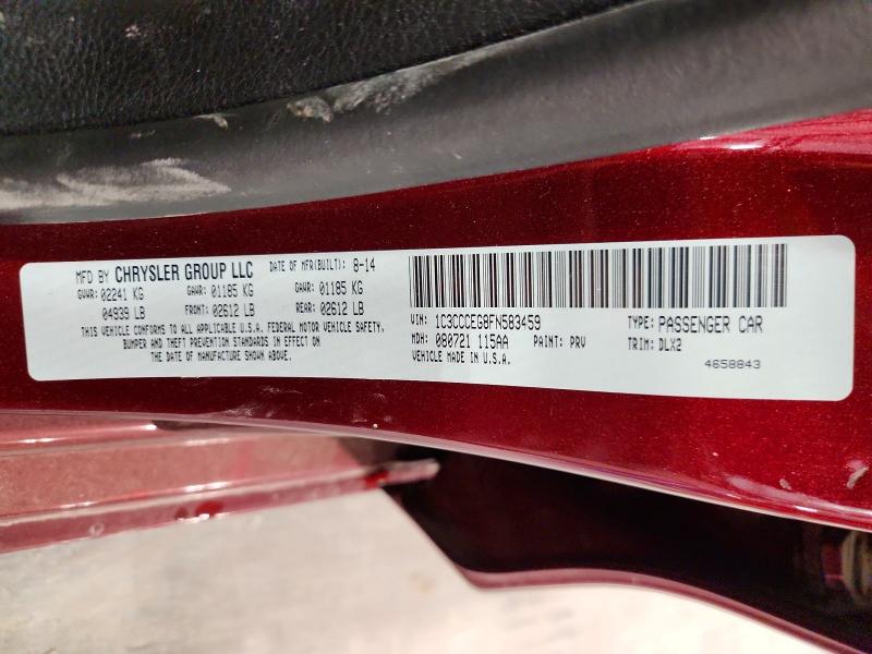 Aukcja sprzedaży 2015 Chrysler 200, vin: 1C3CCCEG8FN583459, numer aukcji: 48350836