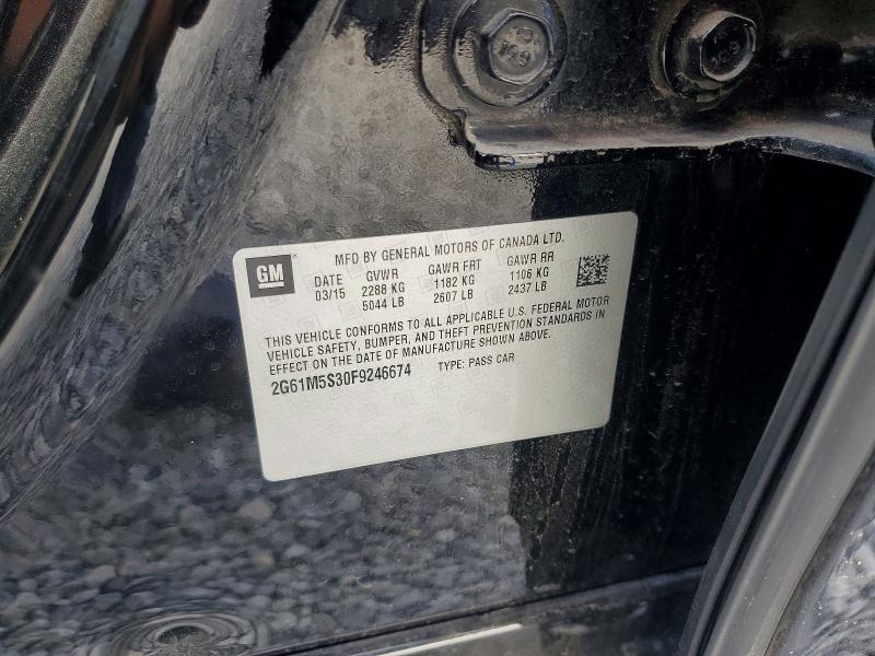 Продаж на аукціоні авто 2015 Cadillac Xts, vin: 2G61M5S30F9246674, номер лоту: 49505446