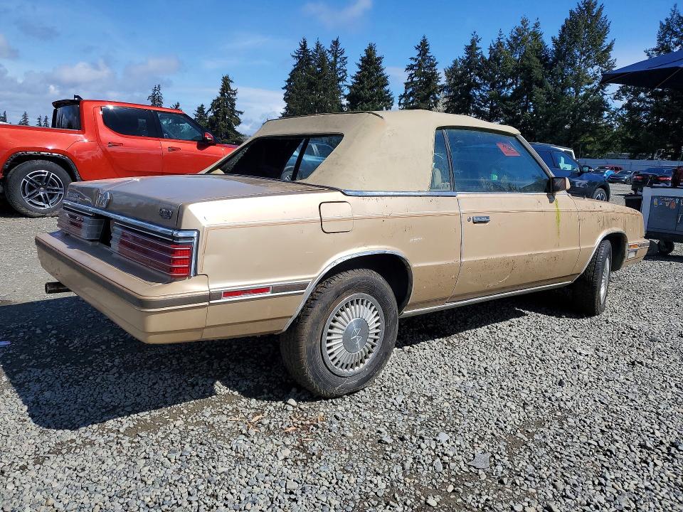 1984 Chrysler Lebaron მანქანა იყიდება აუქციონზე, vin: 1C3BC55C3EG167732, აუქციონის ნომერი: 49519196