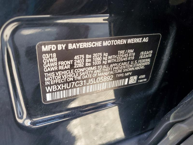 Продаж на аукціоні авто 2018 Bmw X1, vin: WBXHU7C31J5L05892, номер лоту: 49408676
