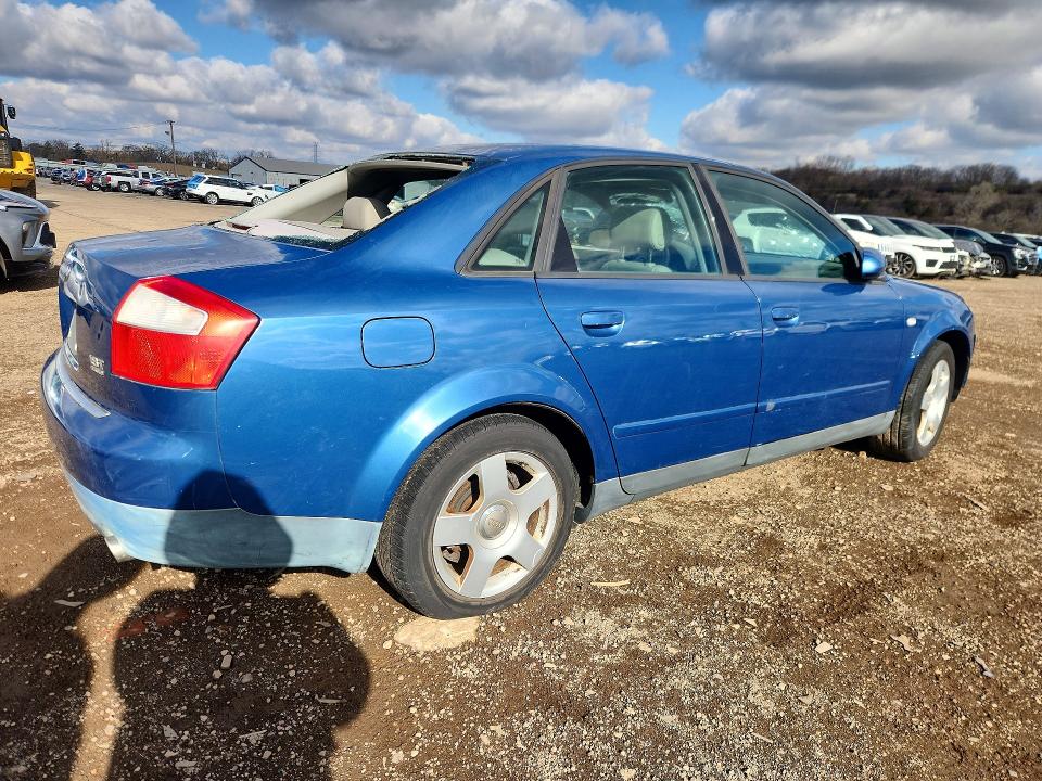2003 Audi A4 მანქანა იყიდება აუქციონზე, vin: WAULC68E03A376491, აუქციონის ნომერი: 47788526