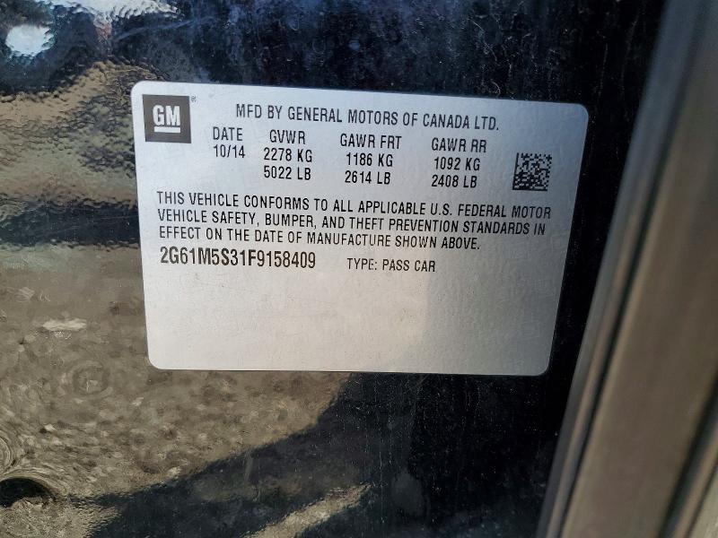 Продажа на аукционе авто 2015 Cadillac Xts, vin: 2G61M5S31F9158409, номер лота: 49040986