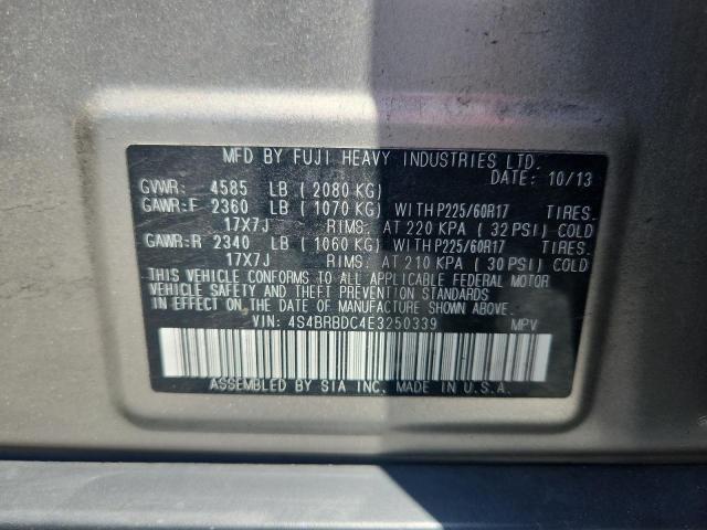Aukcja sprzedaży 2014 Subaru Outback, vin: 4S4BRBDC4E3250339, numer aukcji: 50311496