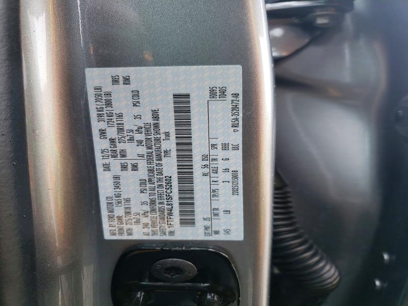 Aukcja sprzedaży 2025 Ford F150, vin: 1FTFW4L81SFC52602, numer aukcji: 50803216