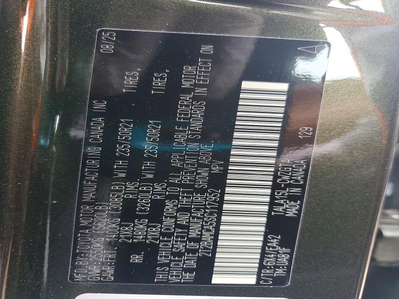 2025 Lexus Rx 350 მანქანა იყიდება აუქციონზე, vin: 2T2BAMCA5SC117952, აუქციონის ნომერი: 49622926