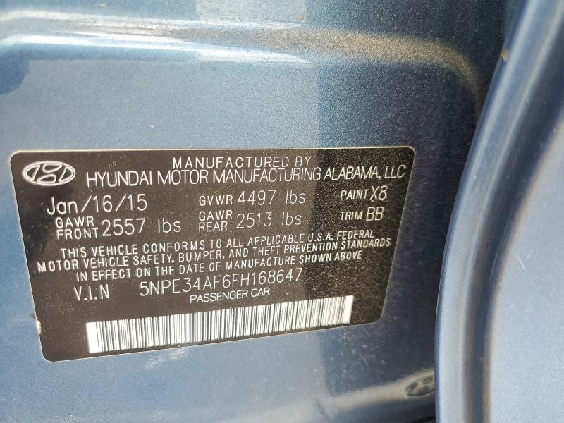 Aukcja sprzedaży 2015 Hyundai Sonata, vin: 5NPE34AF6FH168647, numer aukcji: 51259616
