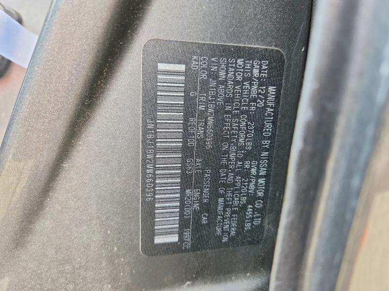 Продаж на аукціоні авто 2021 Nissan Rogue Sport, vin: JN1BJ1BW2MW660396, номер лоту: 50594746