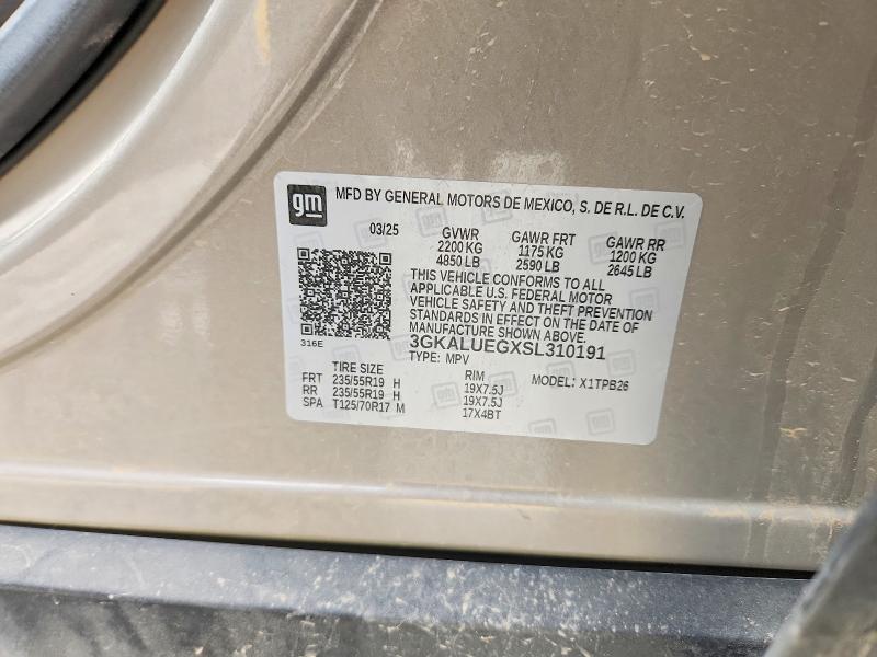 Aukcja sprzedaży 2025 Gmc Terrain, vin: 3GKALUEGXSL310191, numer aukcji: 49330646