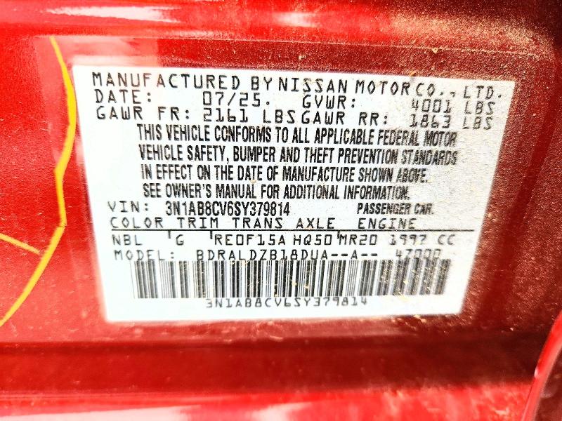51541506 :رقم المزاد ، 3N1AB8CV6SY379814 vin ، 2025 Nissan Sentra مزاد بيع