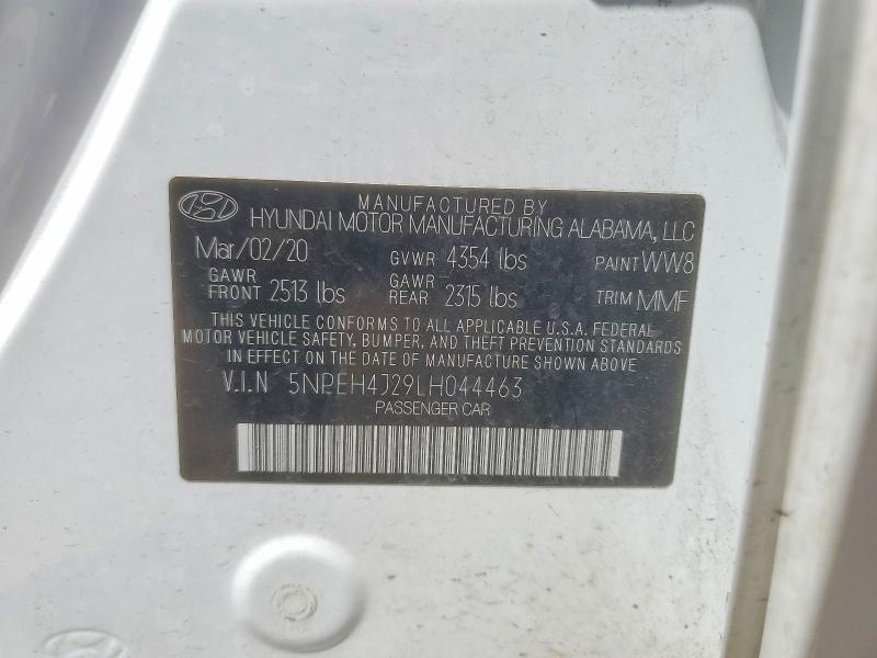 Продажа на аукционе авто 2020 Hyundai Sonata, vin: 5NPEH4J29LH044463, номер лота: 48980616