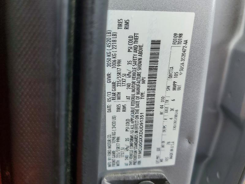 Aukcja sprzedaży 2013 Ford Escape, vin: 1FMCU0GXXDUD91351, numer aukcji: 49470746