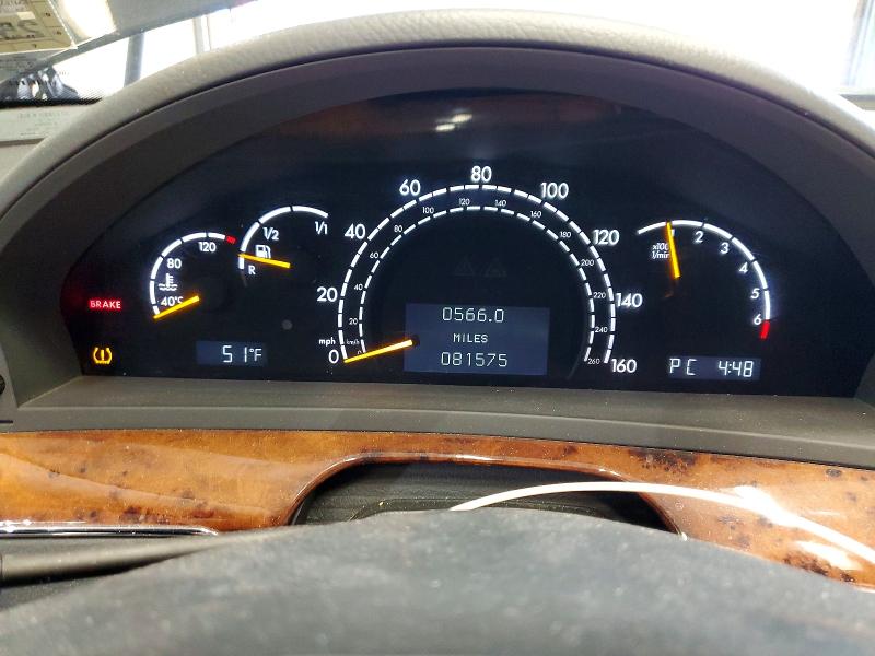 50650046 :رقم المزاد ، WDBNG84J55A448463 vin ، 2005 Mercedes-benz S مزاد بيع