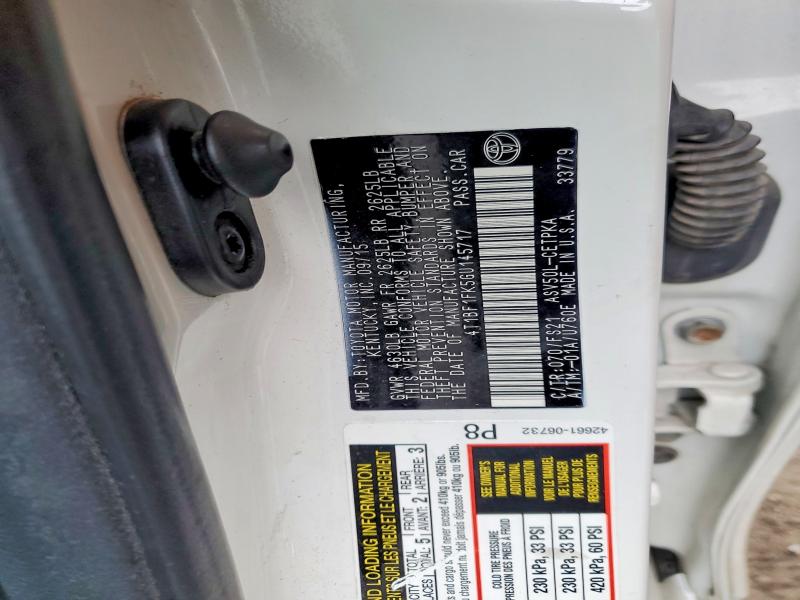 Aukcja sprzedaży 2016 Toyota Camry, vin: 4T1BF1FK5GU145717, numer aukcji: 51827146