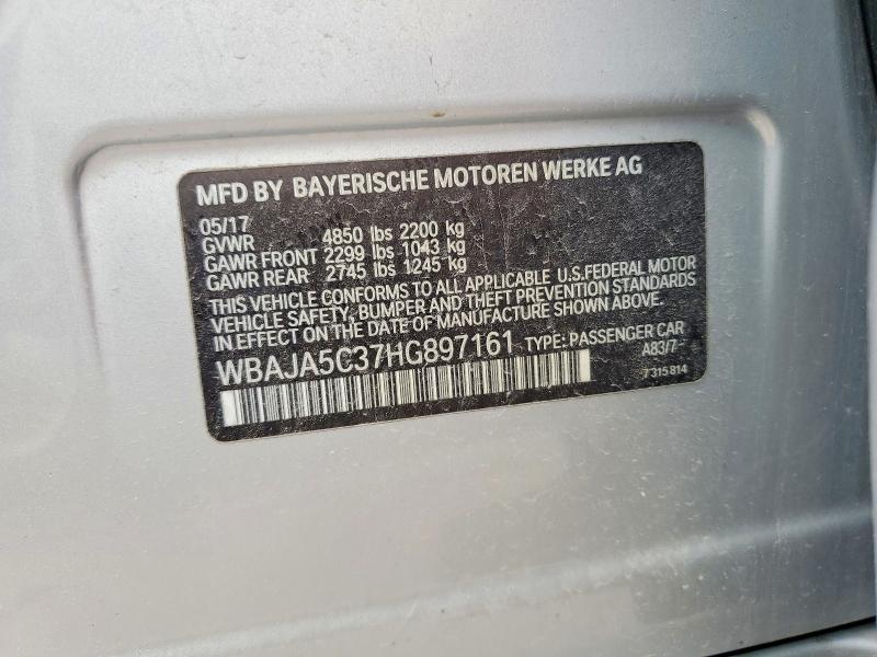 Продажа на аукционе авто 2017 Bmw 530, vin: WBAJA5C37HG897161, номер лота: 50487386