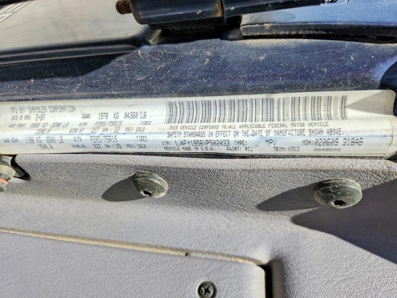 50293036 :رقم المزاد ، 1J4FY19S6VP502033 vin ، 1997 Jeep Wrangler / Tj مزاد بيع