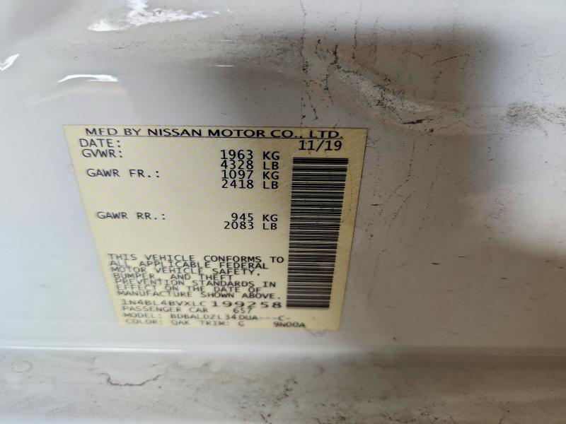 Продажа на аукционе авто 2020 Nissan Altima, vin: 1N4BL4BVXLC199258, номер лота: 51194026