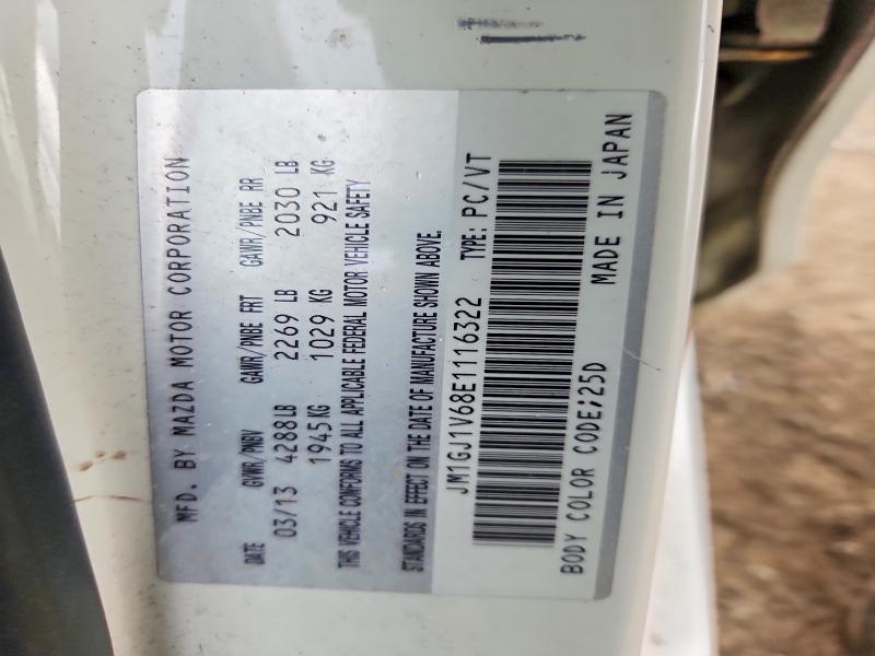 49385696 :رقم المزاد ، JM1GJ1V68E1116322 vin ، 2014 Mazda 6 مزاد بيع
