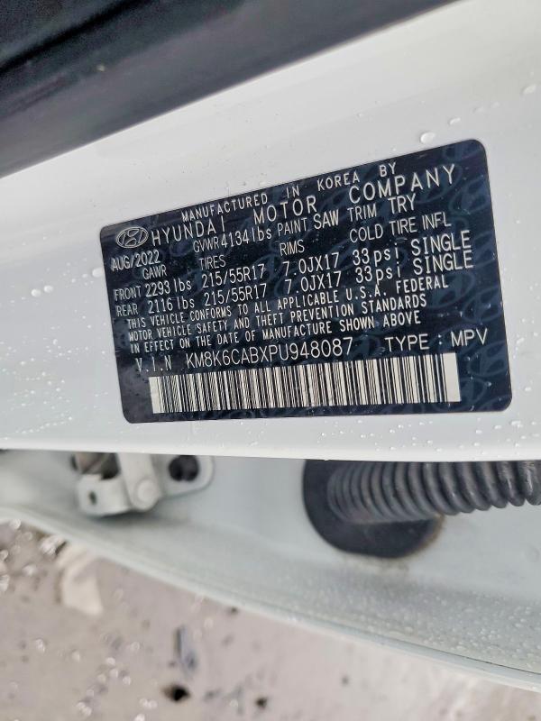 Aukcja sprzedaży 2023 Hyundai Kona, vin: KM8K6CABXPU948087, numer aukcji: 51525216