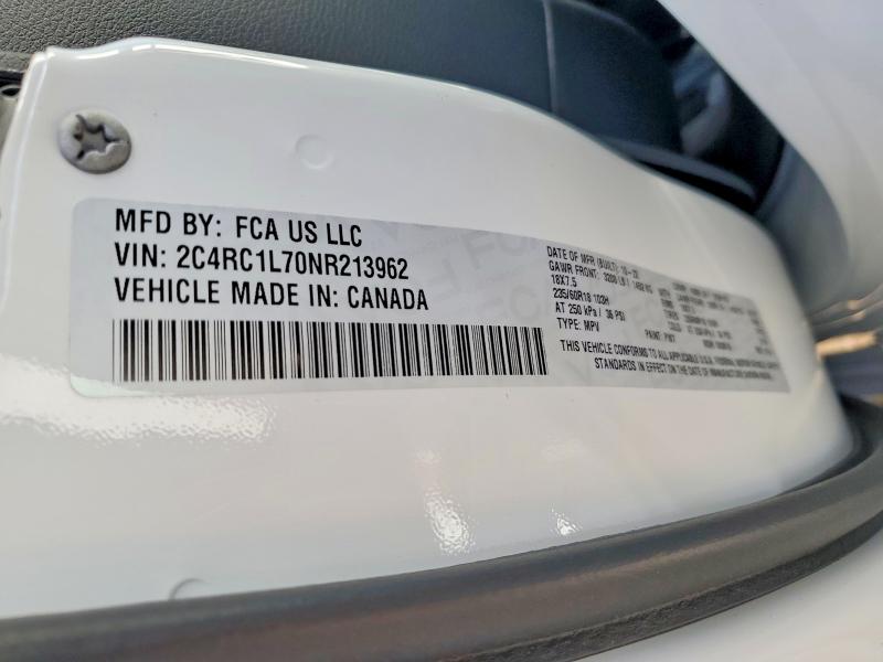Aukcja sprzedaży 2022 Chrysler Pacifica, vin: 2C4RC1L70NR213962, numer aukcji: 49232166