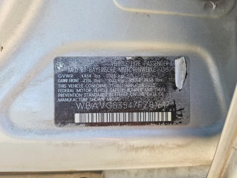 Продажа на аукционе авто 2007 Bmw 328, vin: WBAVC53547FZ81617, номер лота: 51431926