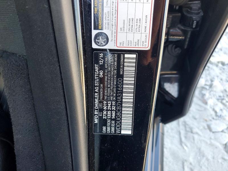 Продажа на аукционе авто 2017 Mercedes-benz S, vin: WDDUG8CB7HA316600, номер лота: 50164236