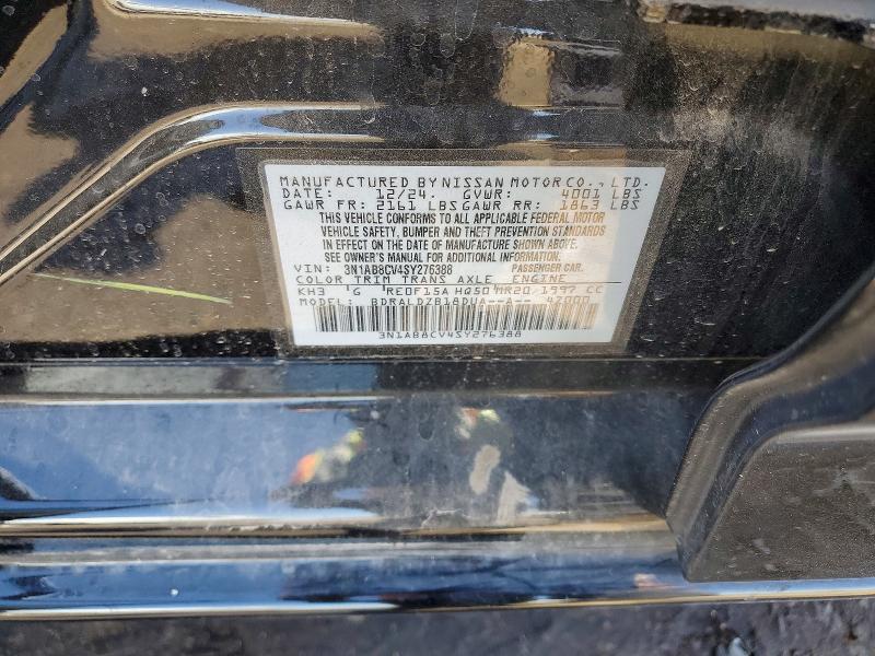 2025 Nissan Sentra მანქანა იყიდება აუქციონზე, vin: 3N1AB8CV4SY276388, აუქციონის ნომერი: 51561076