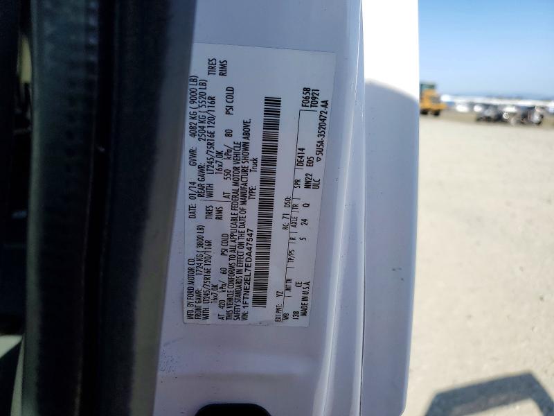 2014 Ford E250 E250 მანქანა იყიდება აუქციონზე, vin: 1FTNE2EL7EDA47547, აუქციონის ნომერი: 50948366