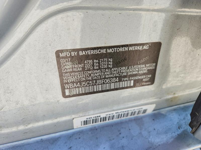 Продажа на аукционе авто 2018 Bmw 440i, vin: WBA4J5C57JBF06384, номер лота: 49560406