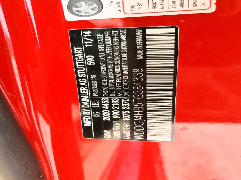 49711006 :رقم المزاد ، WDDGJ4HB5FG384338 vin ، 2015 Mercedes-benz C مزاد بيع