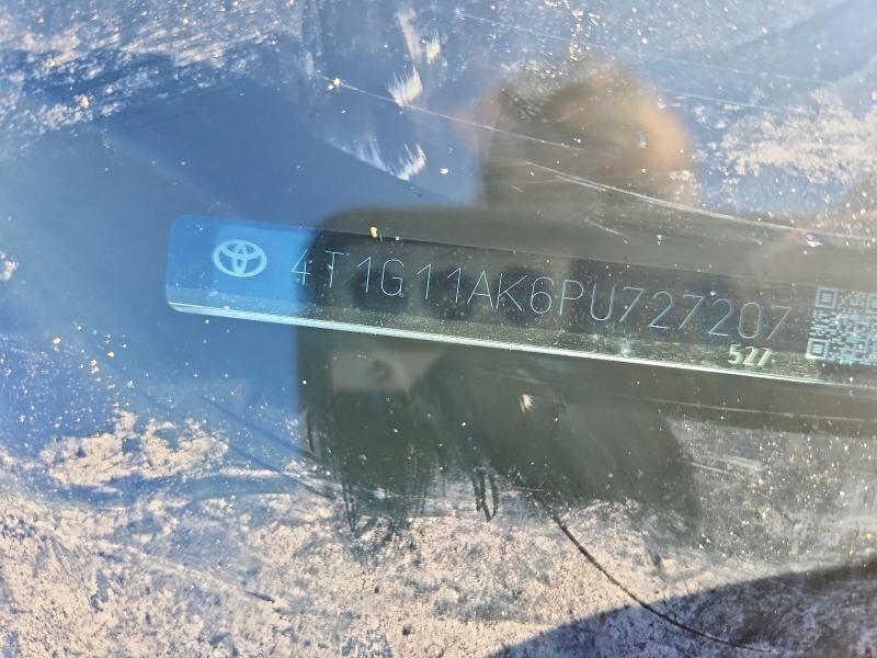 2023 Toyota Camry მანქანა იყიდება აუქციონზე, vin: 4T1G11AK6PU727207, აუქციონის ნომერი: 51210996