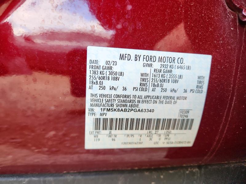 Продаж на аукціоні авто 2023 Ford Explorer, vin: 1FM5K8AB2PGA63340, номер лоту: 49872476